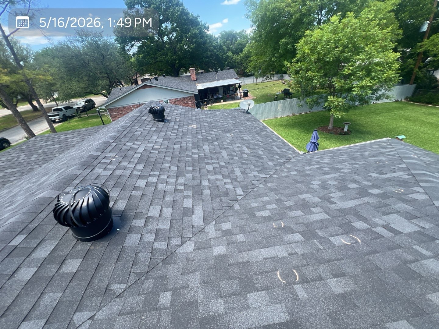 MVP roof inspection overview with marked areas for closer evaluation