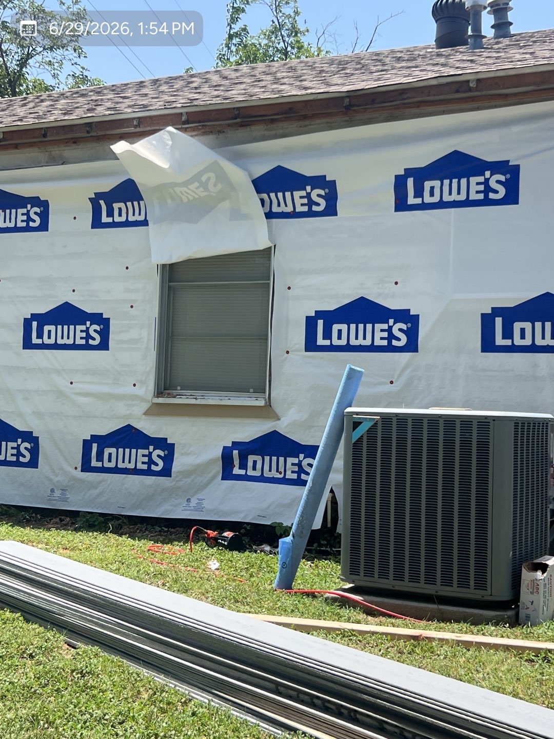 House wrap installed before siding by MVP
